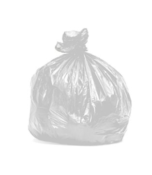 Bolsa de basura doméstica - 52x60cm (blanco)